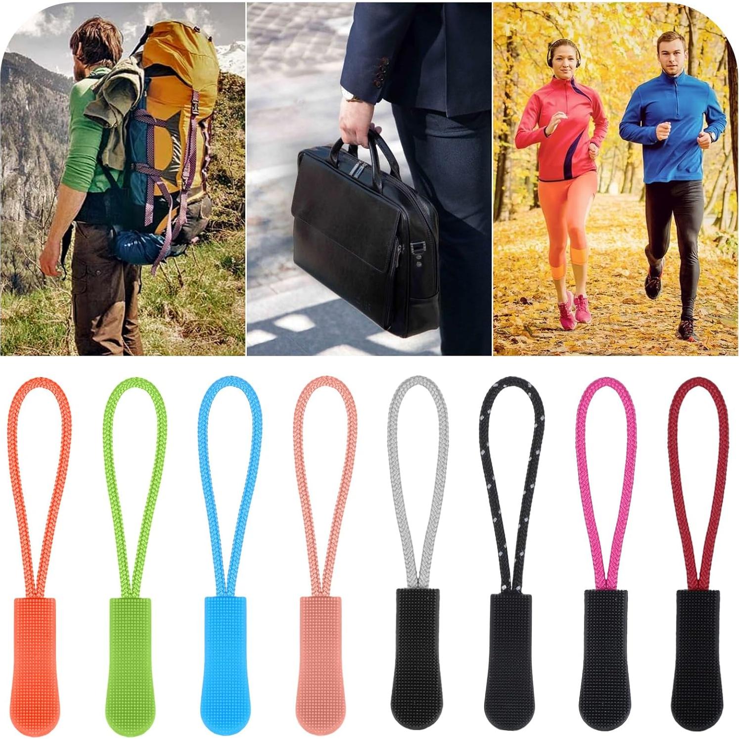 50 Tiradores de Cremallera Coloridos FdcLixuvol 6.48 cm PVC Nylon