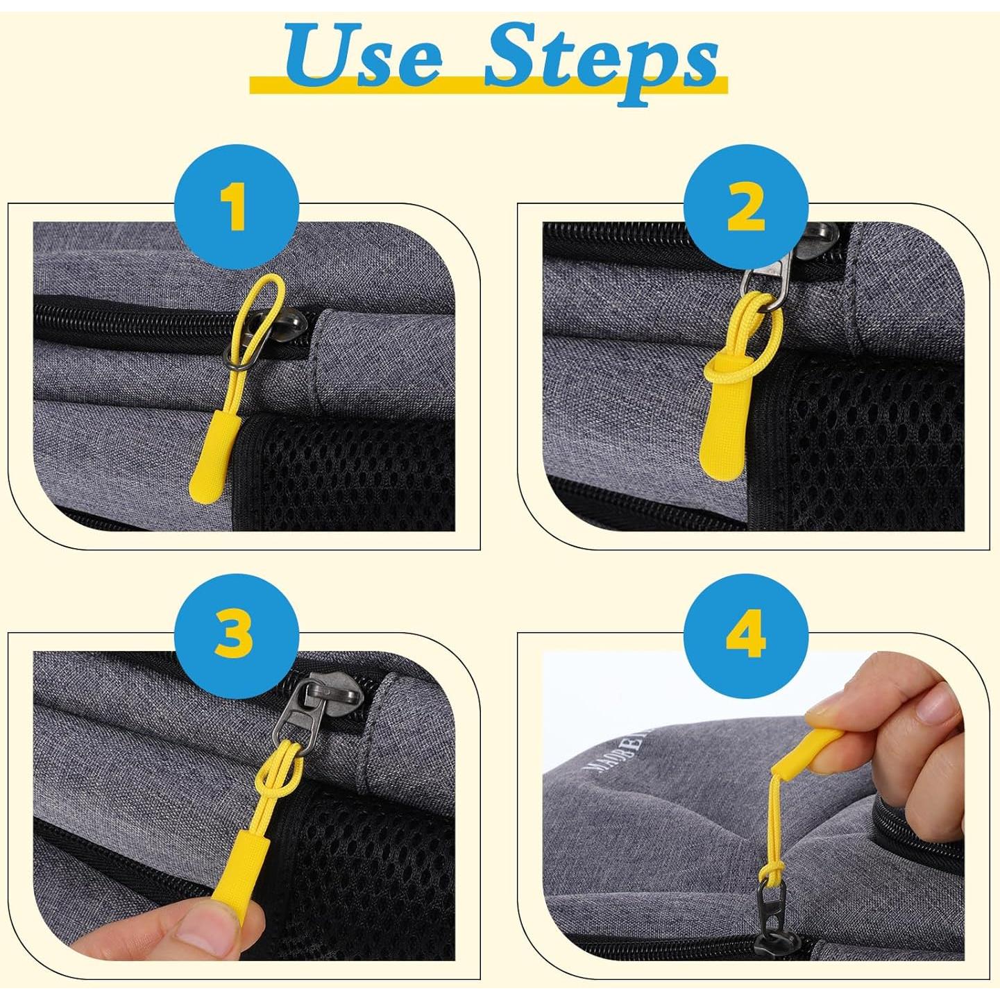 50 Tiradores de Cremallera Coloridos FdcLixuvol 6.48 cm PVC Nylon