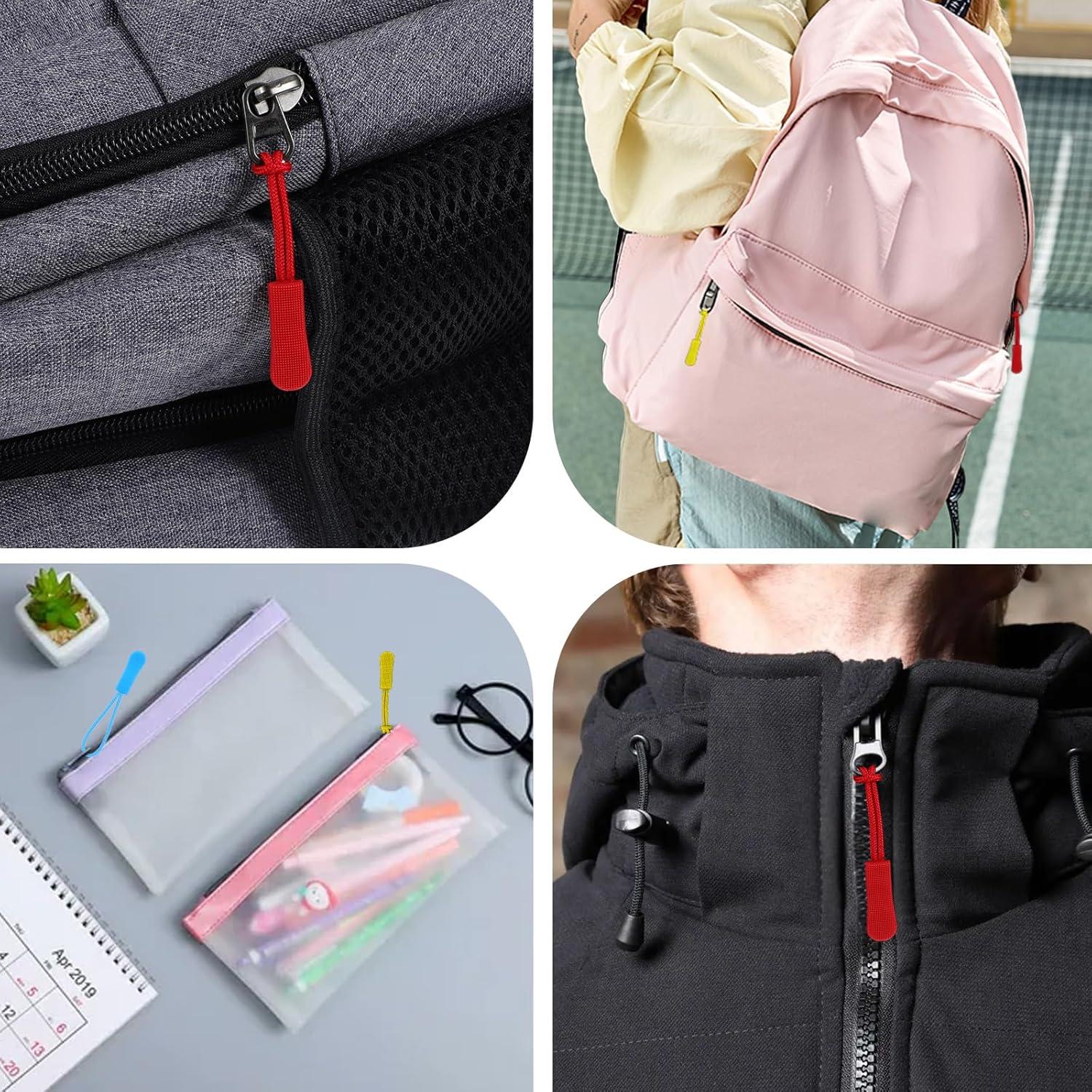 50 Tiradores de Cremallera Coloridos FdcLixuvol 6.48 cm PVC Nylon