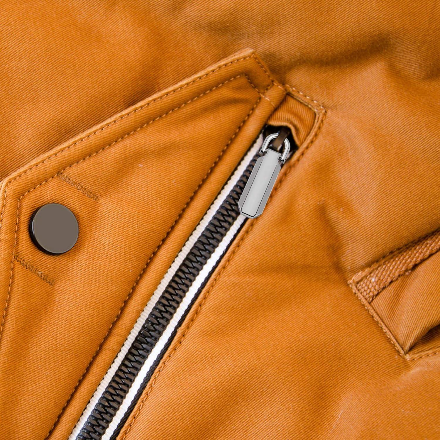 12 Tiradores de Cremallera Reemplazo EXCEART 2 Tamaños Zinc