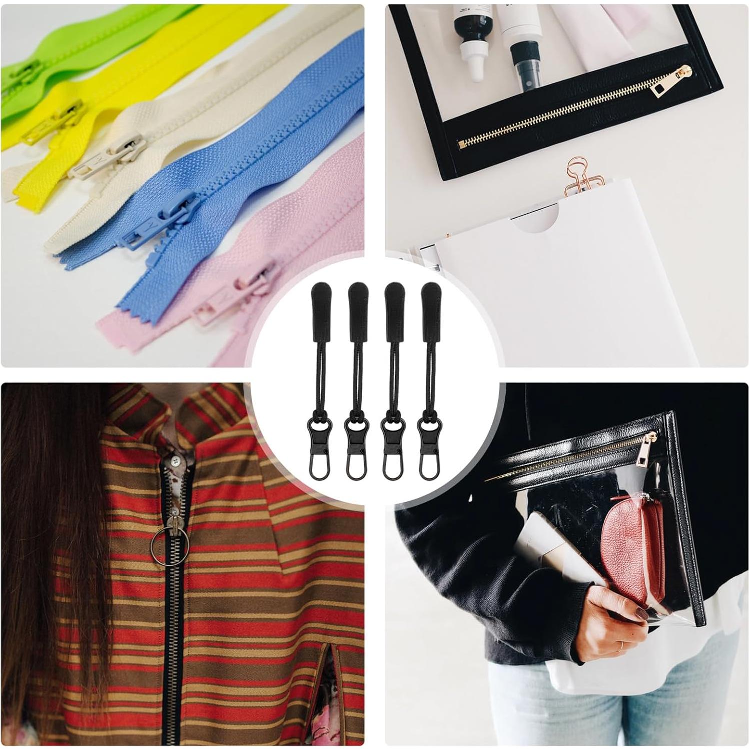 8 Piezas Tiradores de Cremallera Desmontables NQEUEPN 27x10mm