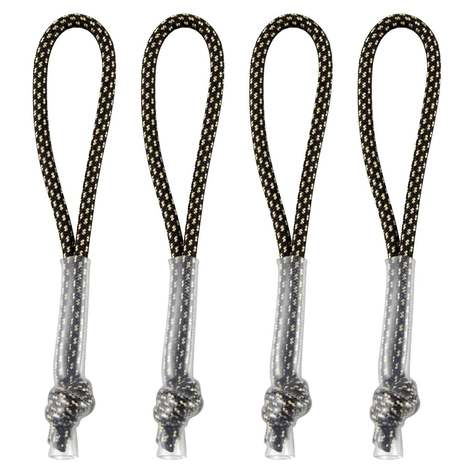 Tiradores de Cremallera Endoto 4PCS para Mochila Nike Elite - Negro y Amarillo