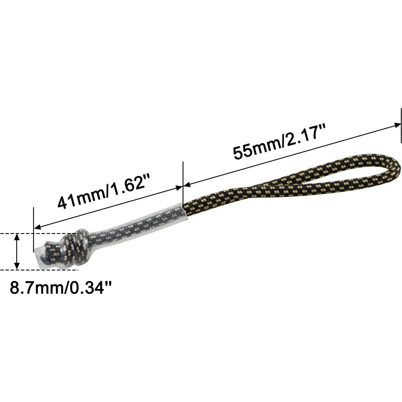Tiradores de Cremallera Endoto 4PCS para Mochila Nike Elite - Negro y Amarillo
