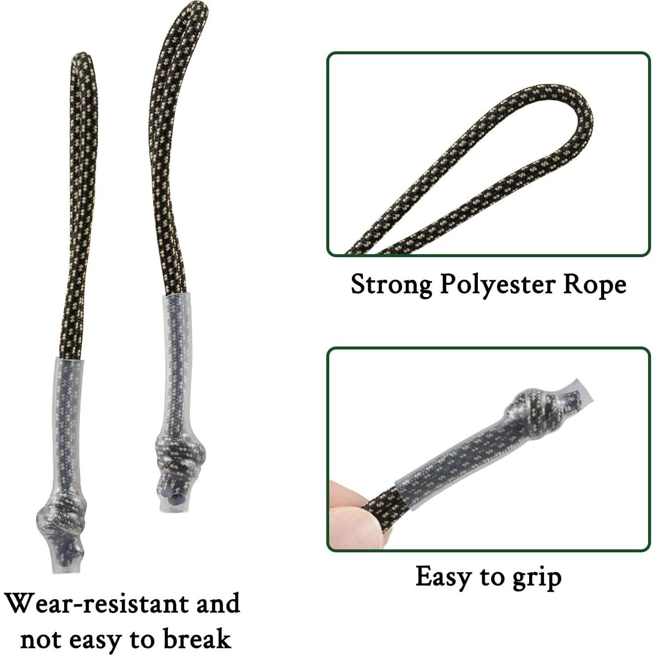 Tiradores de Cremallera Endoto 4PCS para Mochila Nike Elite - Negro y Amarillo