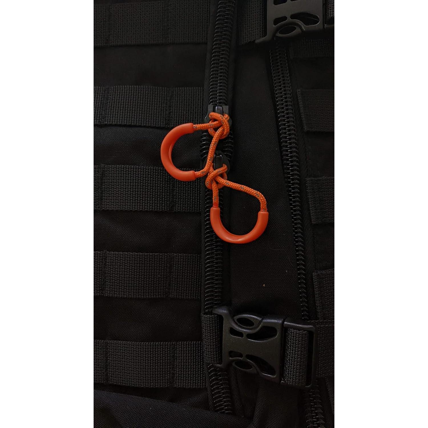 Cuerda de Tirador de Cremallera Hanks Surplus 6 Piezas Naranja