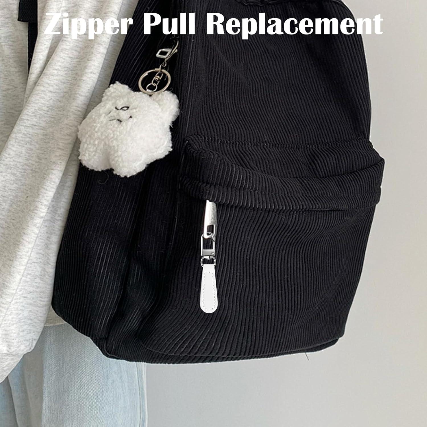 10 Piezas Tiradores de Cremallera de Cuero CYUXING Multicolor