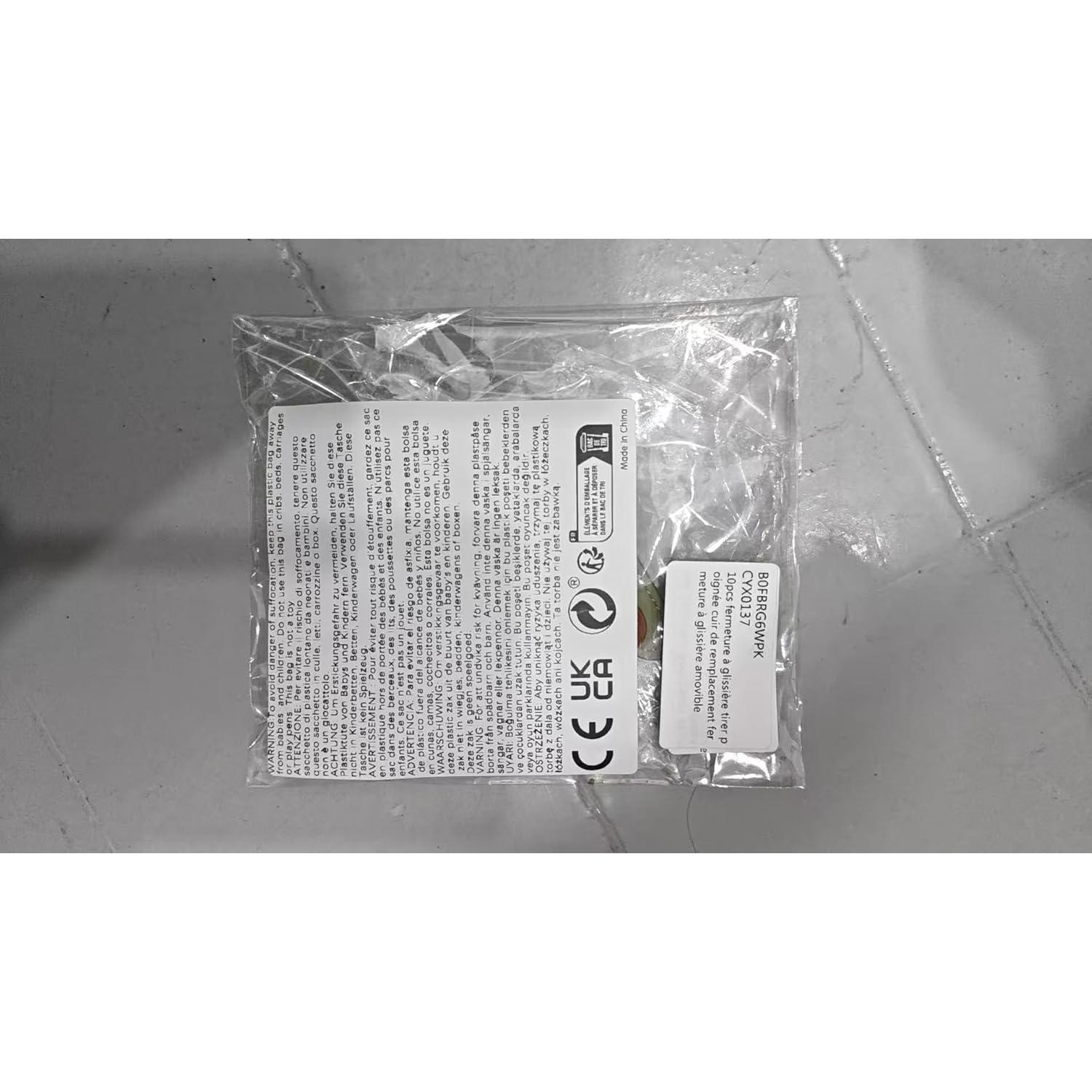 10 Piezas Tiradores de Cremallera de Cuero CYUXING Multicolor