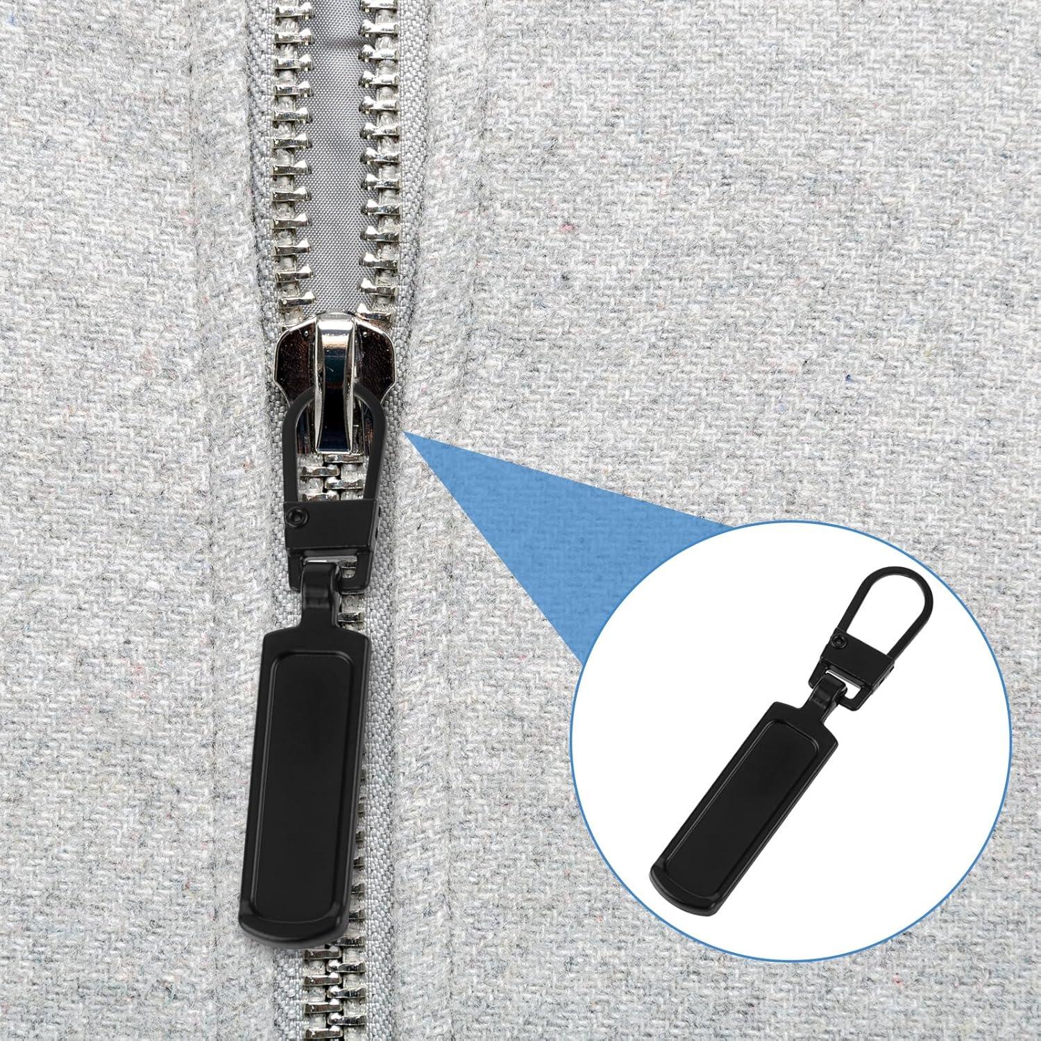 Kit 8 Tiradores de Cremallera Desmontables Negros DIVINA VITAE