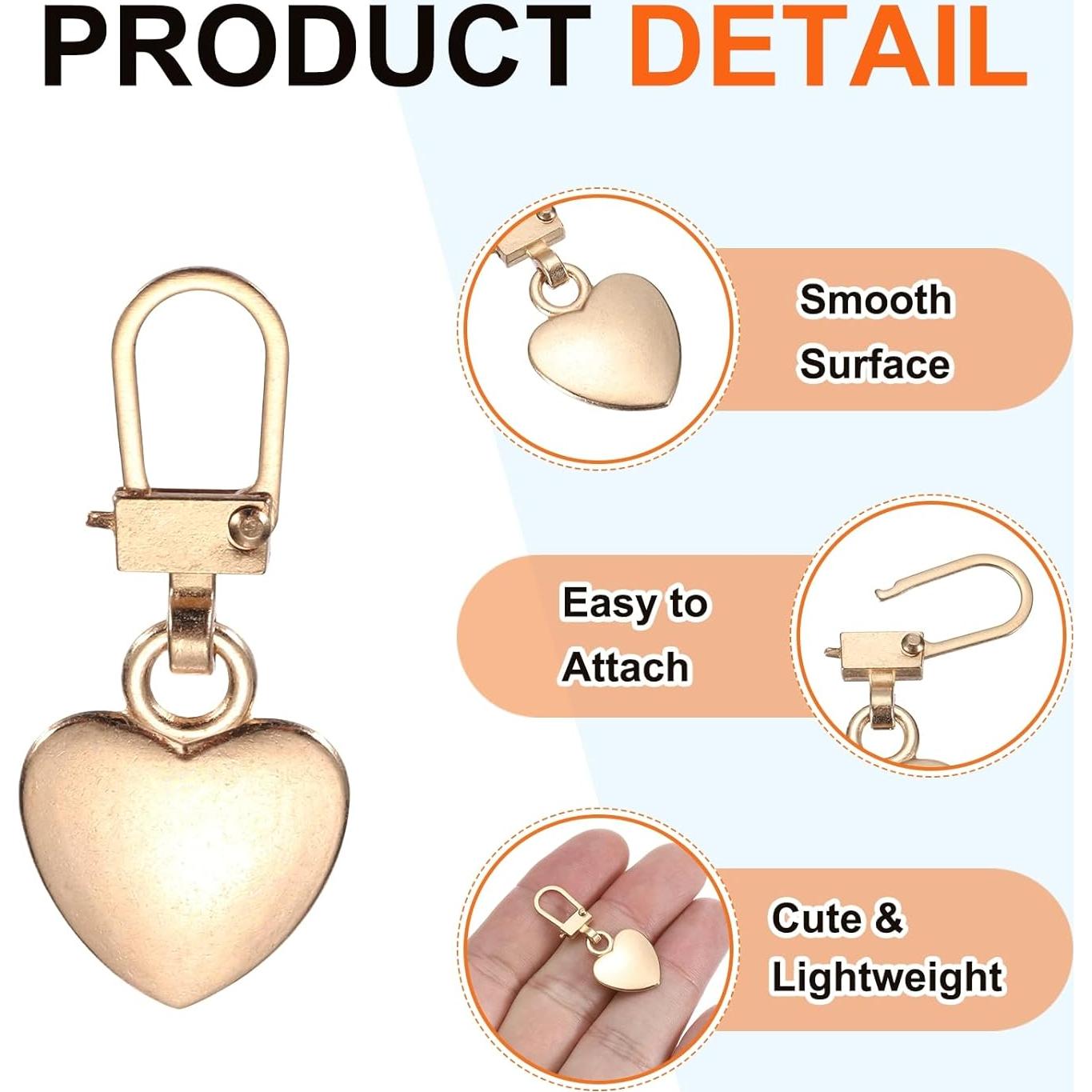 Tiradores de Cremallera de Metal MECCANIXITY 5 Pcs Multicolor