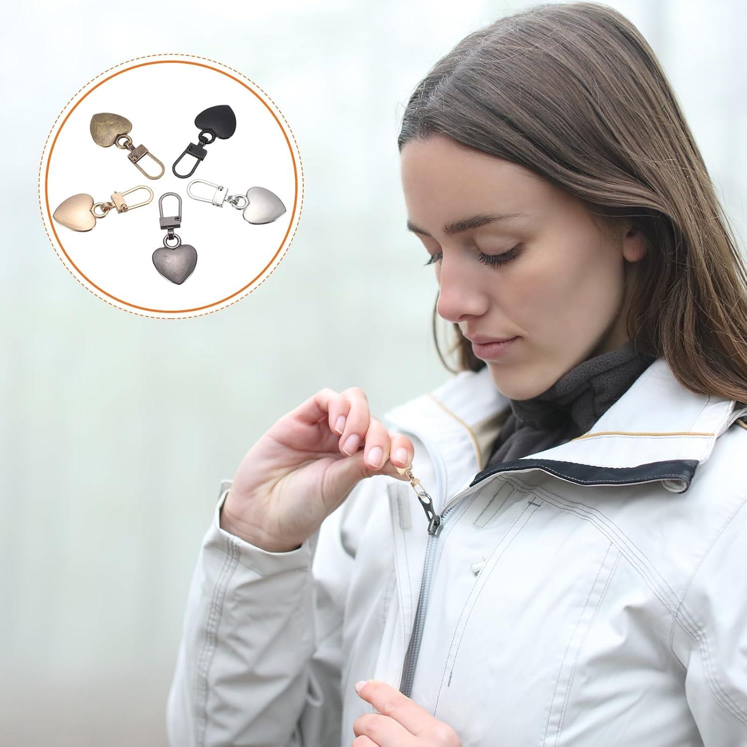 Tiradores de Cremallera de Metal MECCANIXITY 5 Pcs Multicolor