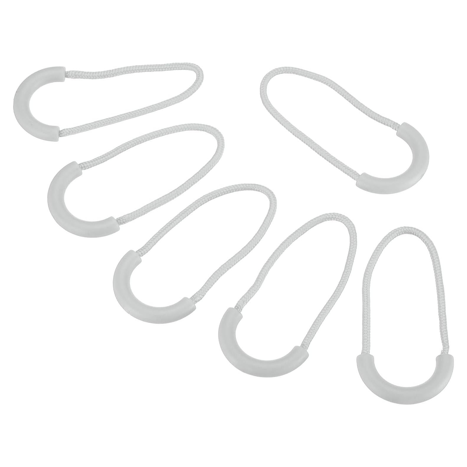 Tiradores de Cremallera PATIKIL 15 Piezas Nylon Gris Claro