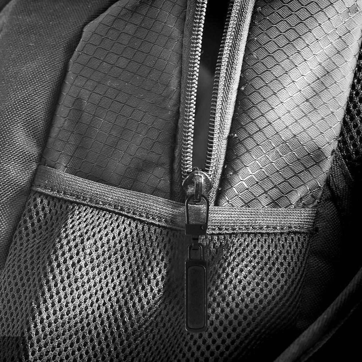 4 Tiradores de Cremallera Negros Qintreesify - Reemplazo Desmontable