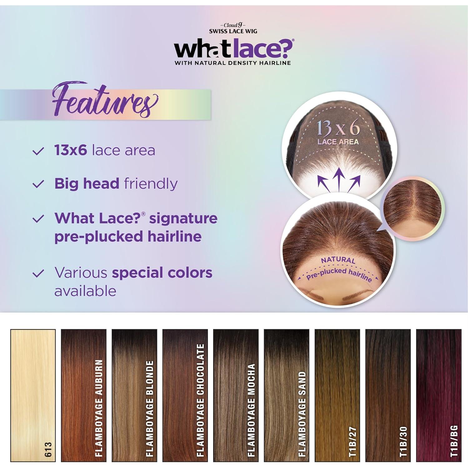 Peluca Sintética Sensationnel What Lace 13x6 Negra