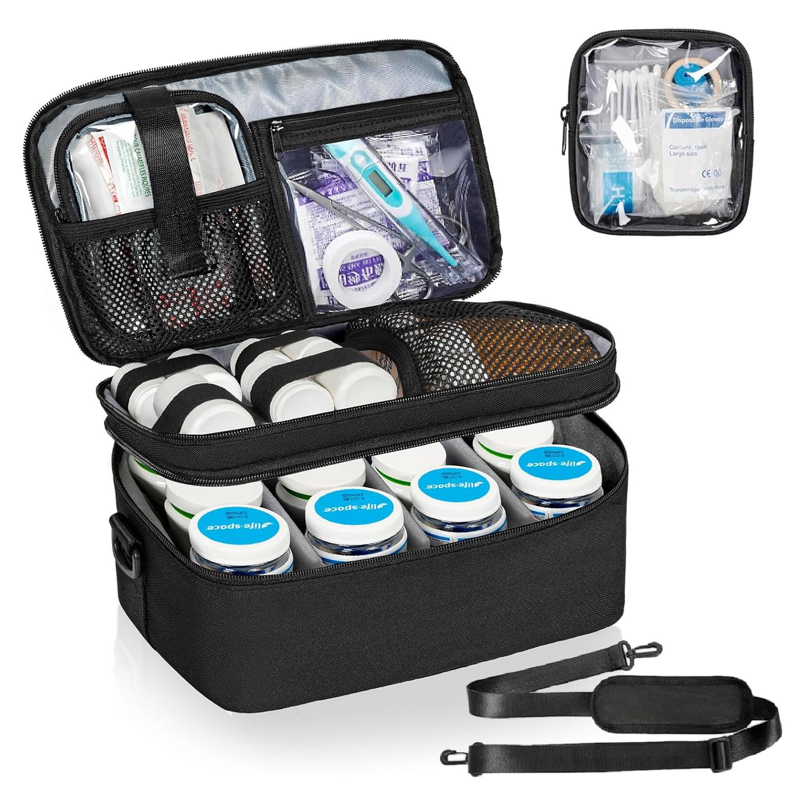 Organizador de Medicamentos WELIDAY 2 Capas 27.4x15x16cm