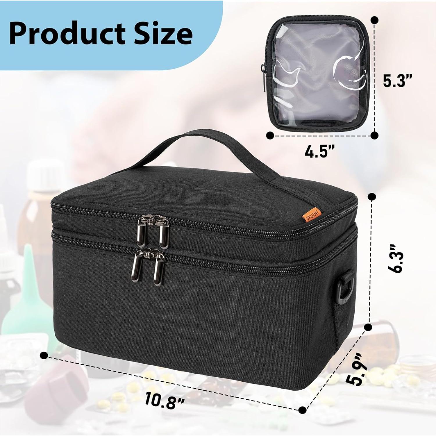 Organizador de Medicamentos WELIDAY 2 Capas 27.4x15x16cm