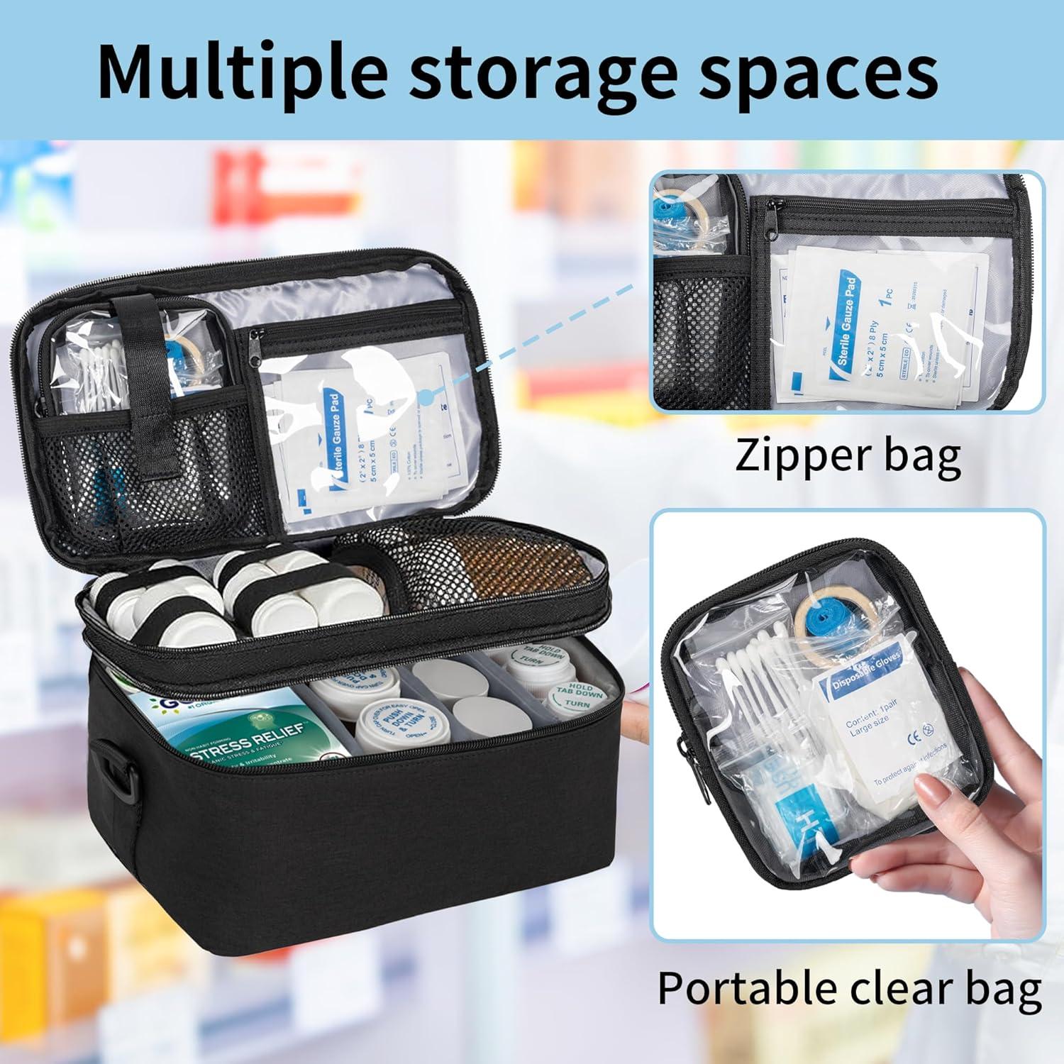 Organizador de Medicamentos WELIDAY 2 Capas 27.4x15x16cm