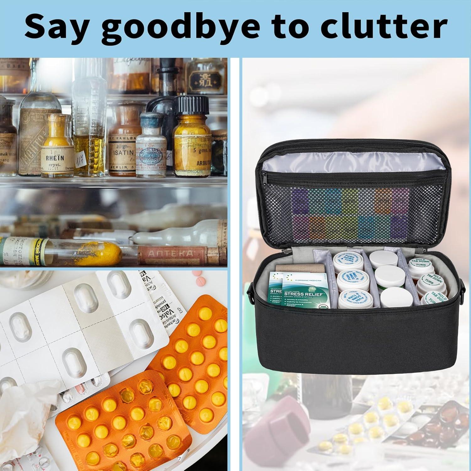 Organizador de Medicamentos WELIDAY 2 Capas 27.4x15x16cm