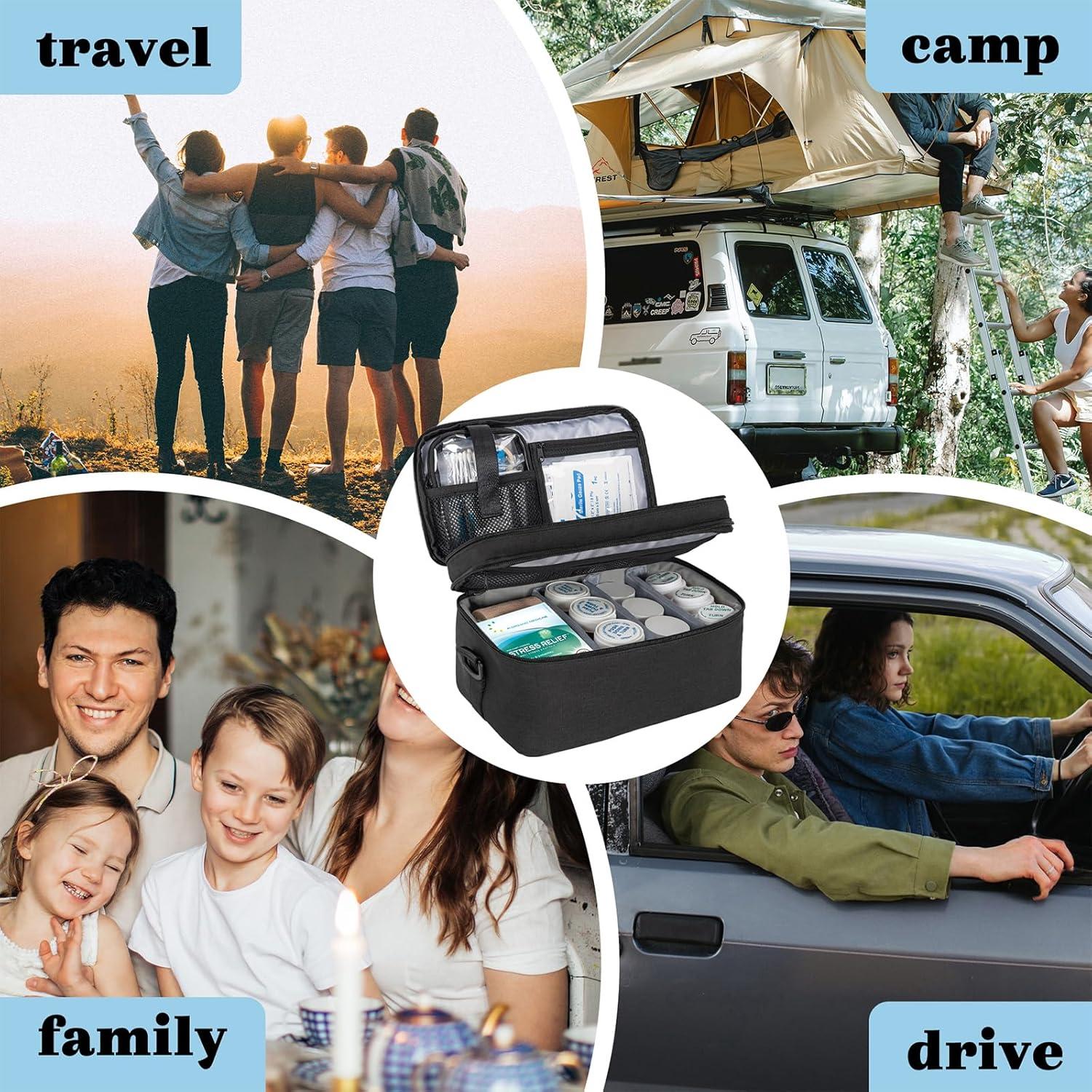 Organizador de Medicamentos WELIDAY 2 Capas 27.4x15x16cm