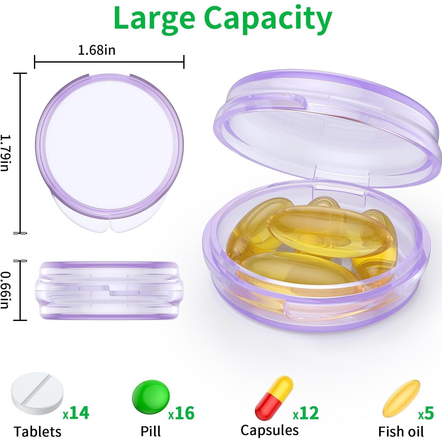 Estuche Organizador de Pastillas Urekt 4 Piezas Portátil