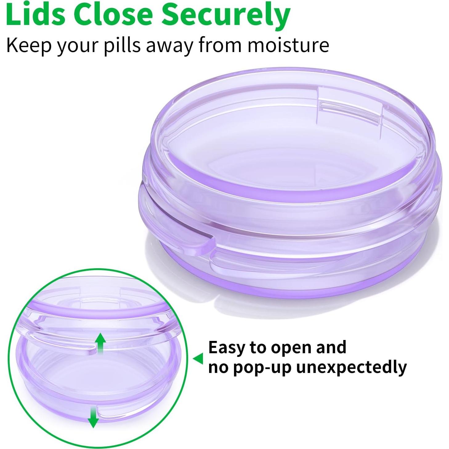 Estuche Organizador de Pastillas Urekt 4 Piezas Portátil