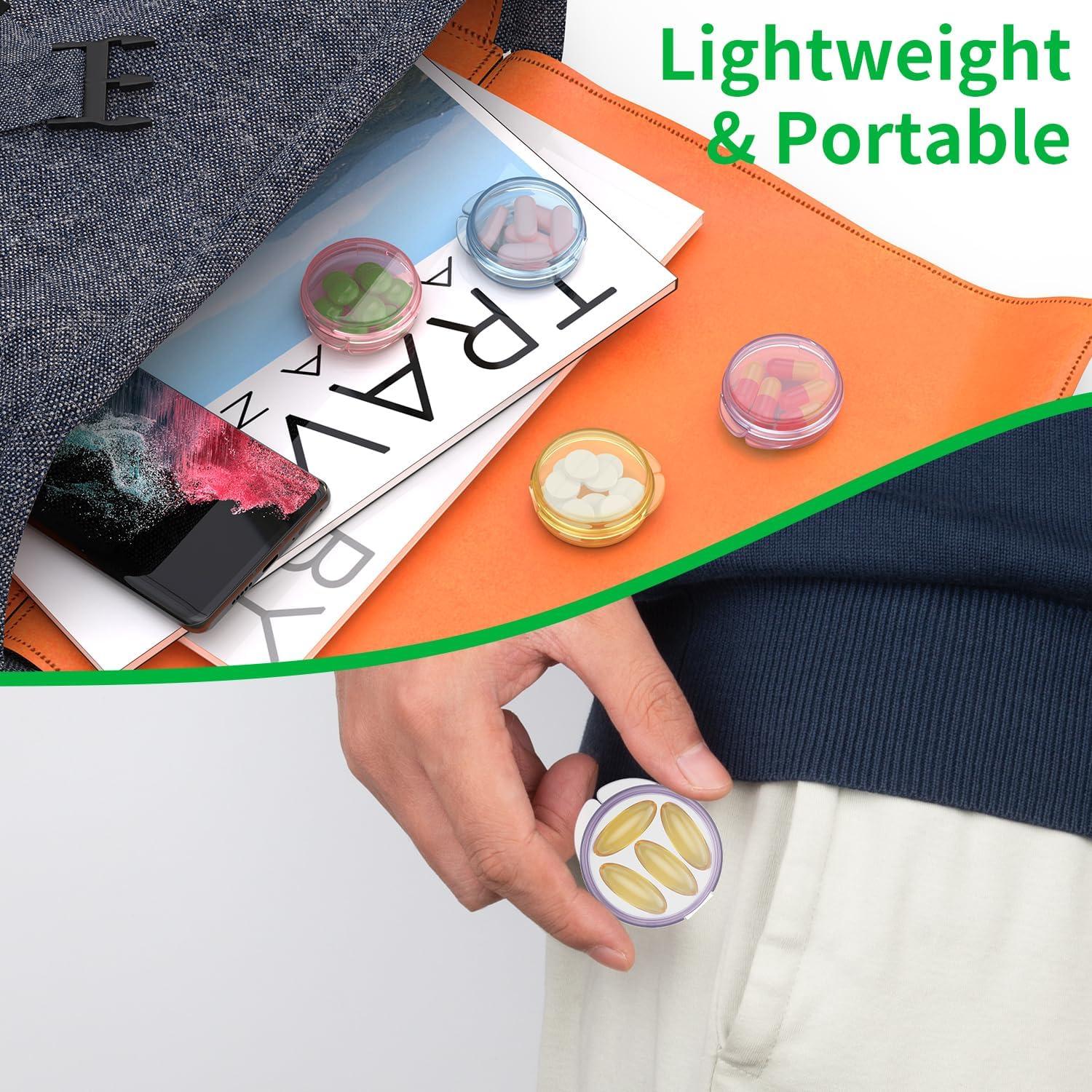 Estuche Organizador de Pastillas Urekt 4 Piezas Portátil