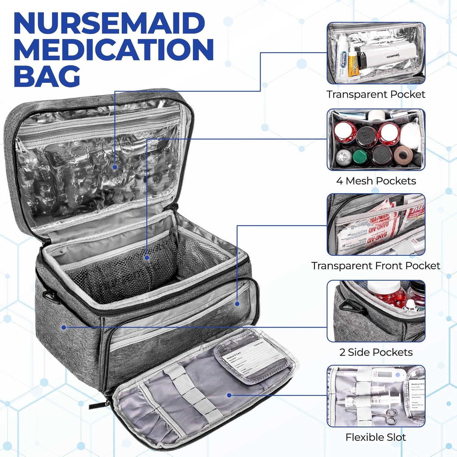 Bolsa de Medicamentos Nursemaid con Organizador y Control T°