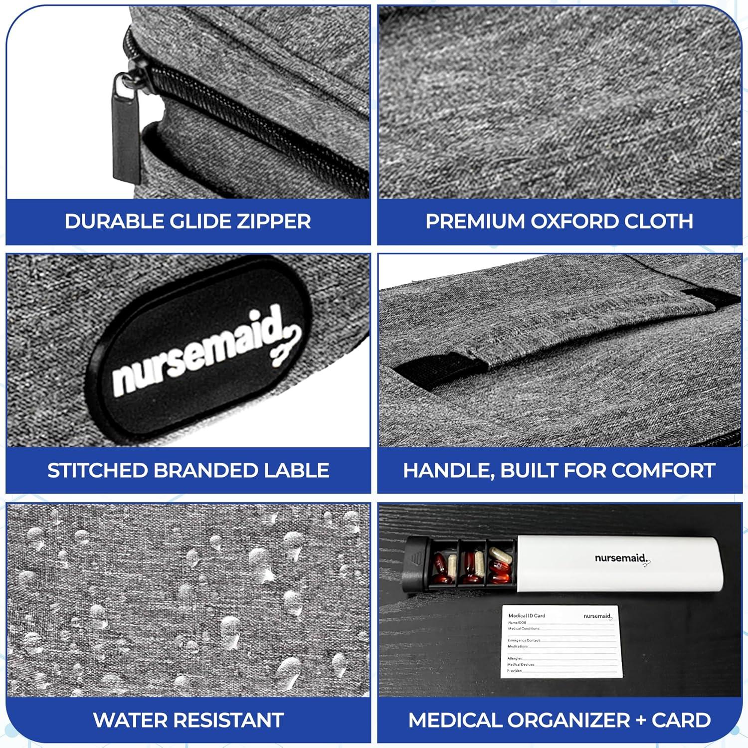 Bolsa de Medicamentos Nursemaid con Organizador y Control T°