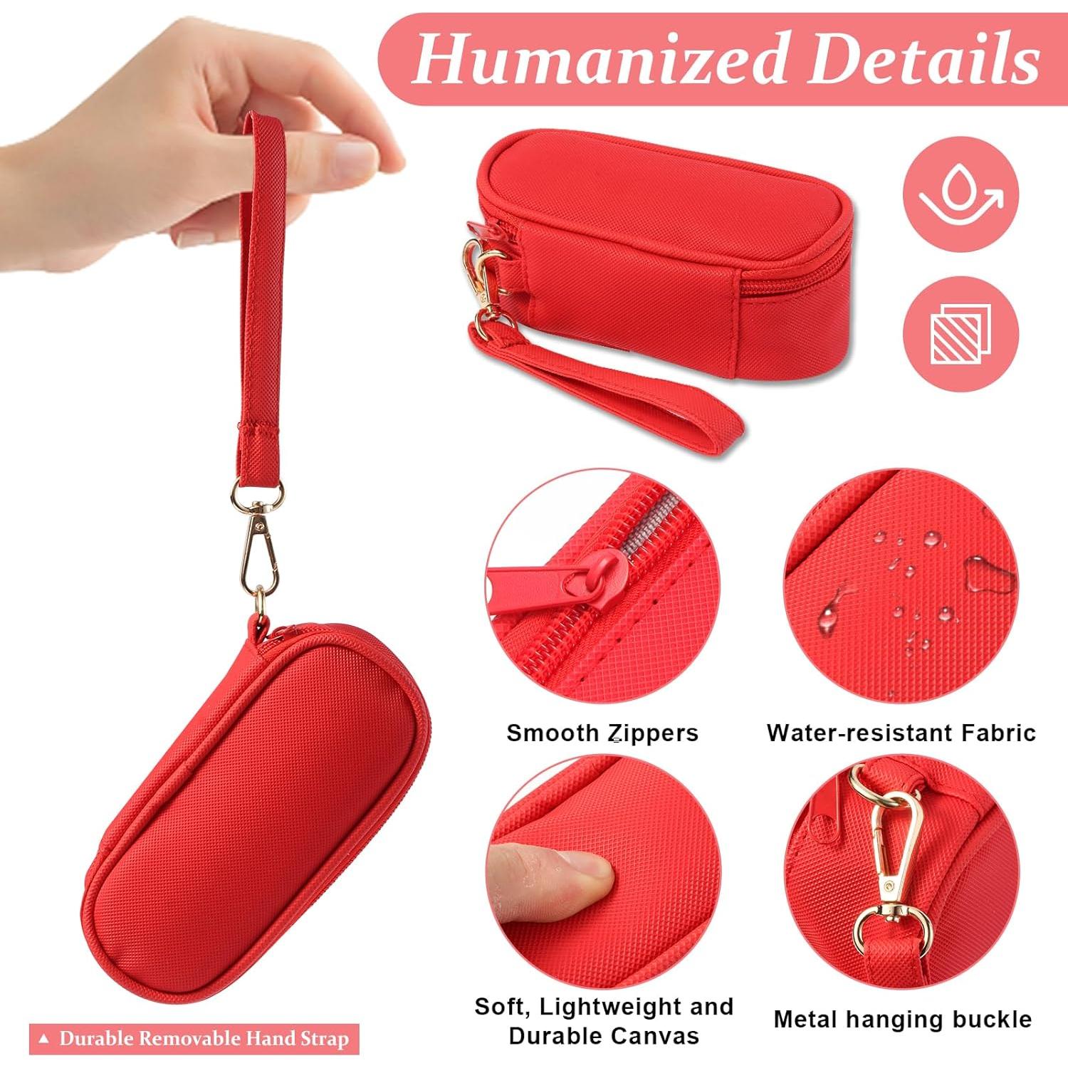 Organizador Semanal de Pastillas Xinjin Rojo 7 Días 2 Compartimentos