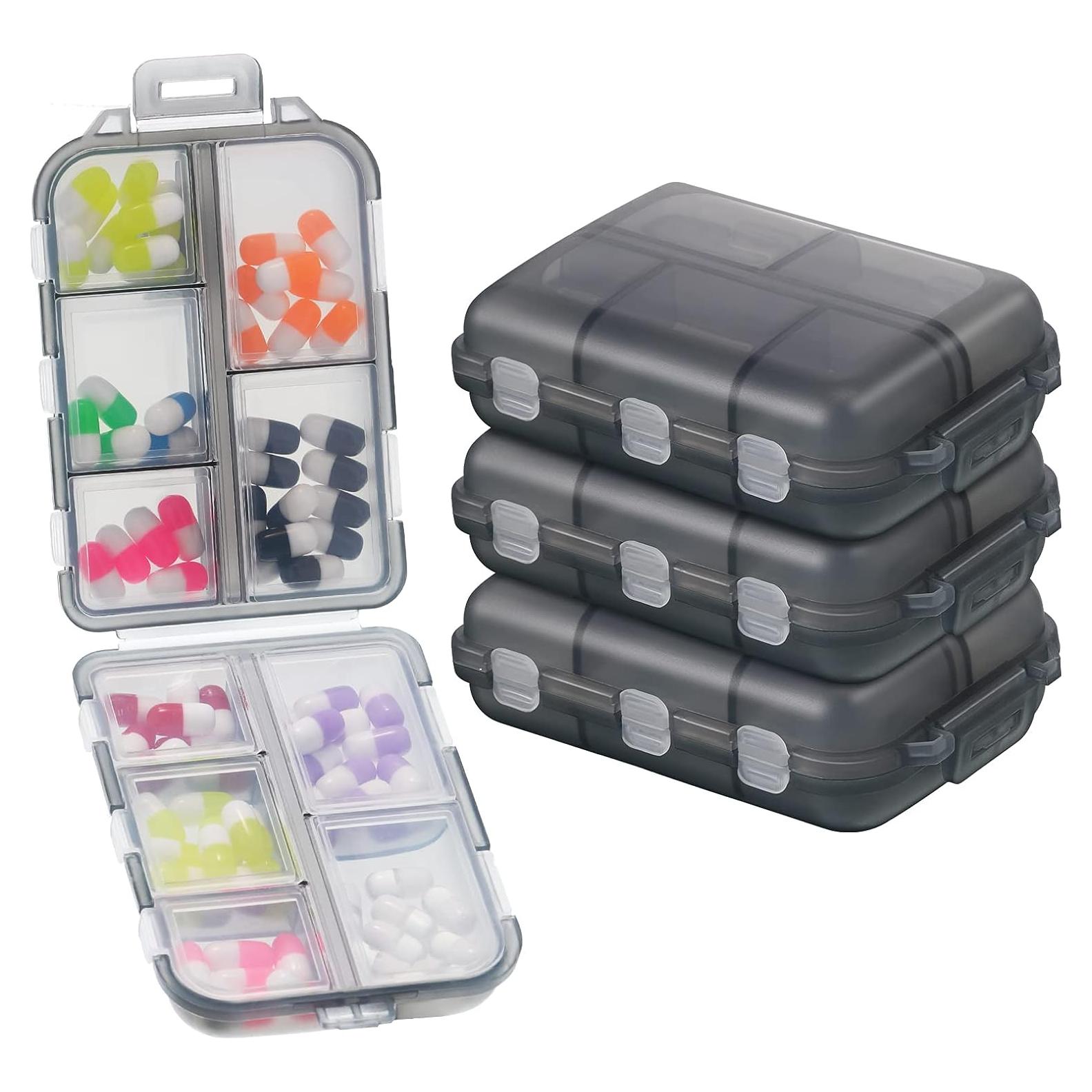 Organizador de Pastillas Semanal Patelai - 4 Piezas Portátil