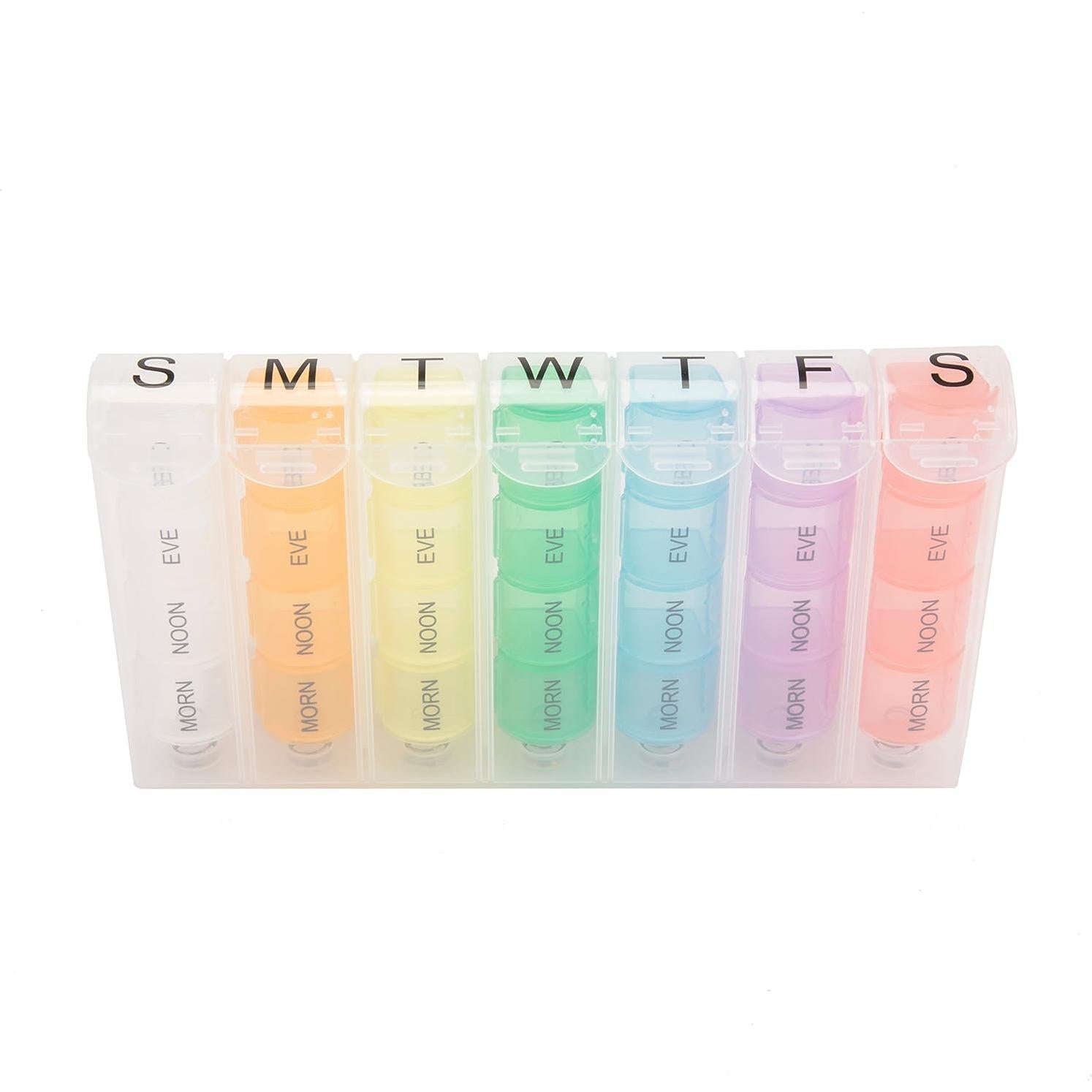 Organizador de Pastillas Travelon 7 Días Coloreado 19.7x10.8 cm