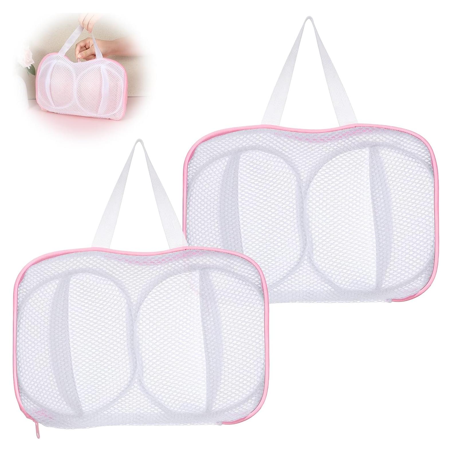 Paquete de 2 bolsas para lavar sujetadores LIQWEI 28x18cm