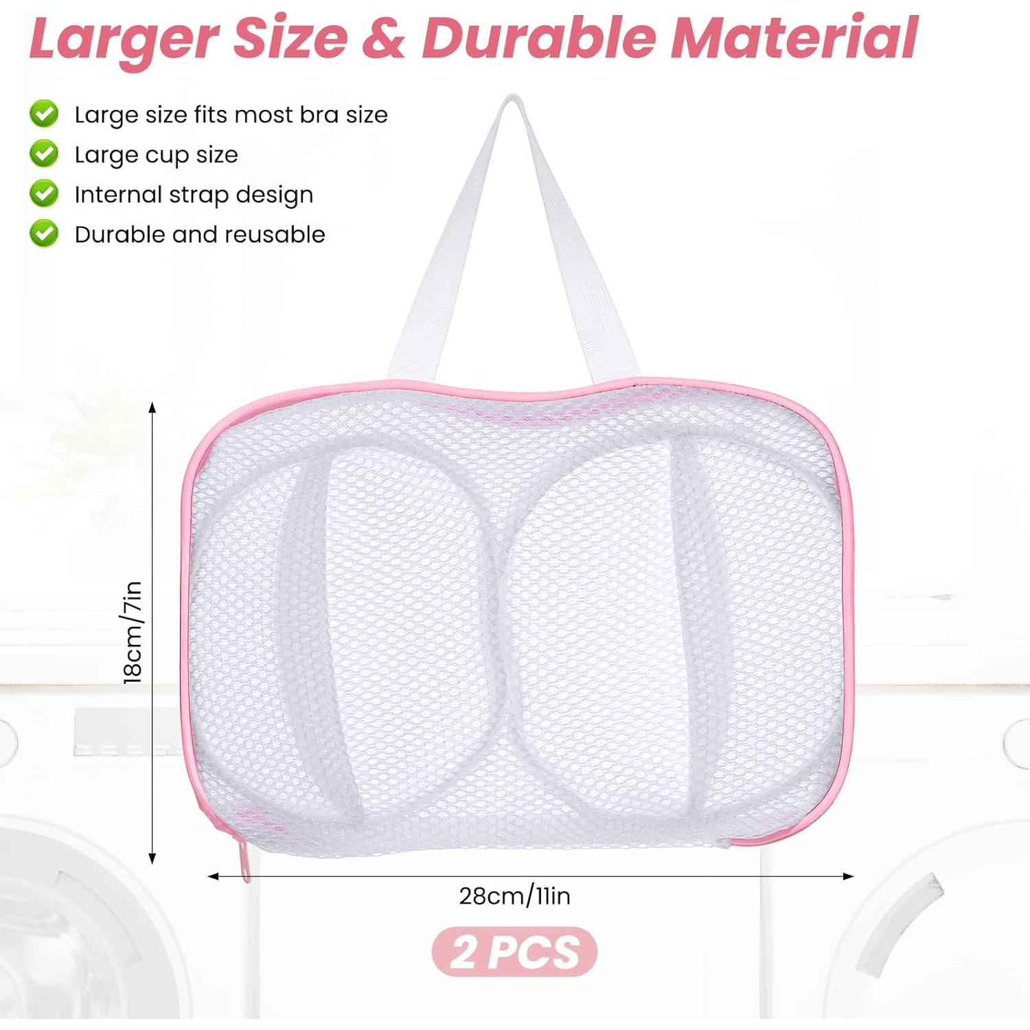 Paquete de 2 bolsas para lavar sujetadores LIQWEI 28x18cm