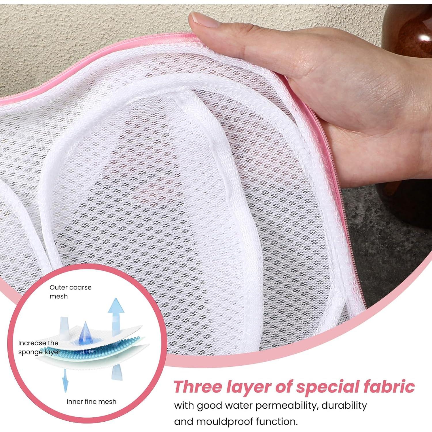 Paquete de 2 bolsas para lavar sujetadores LIQWEI 28x18cm