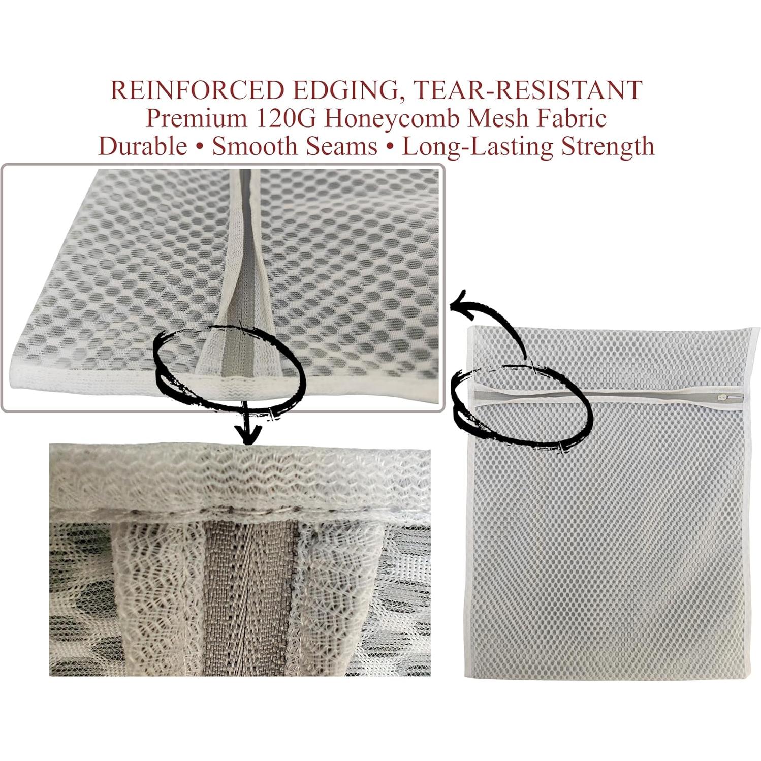 Bolsas de Lavandería GEMLI Malla Panal - Paquete de 3 Medianas