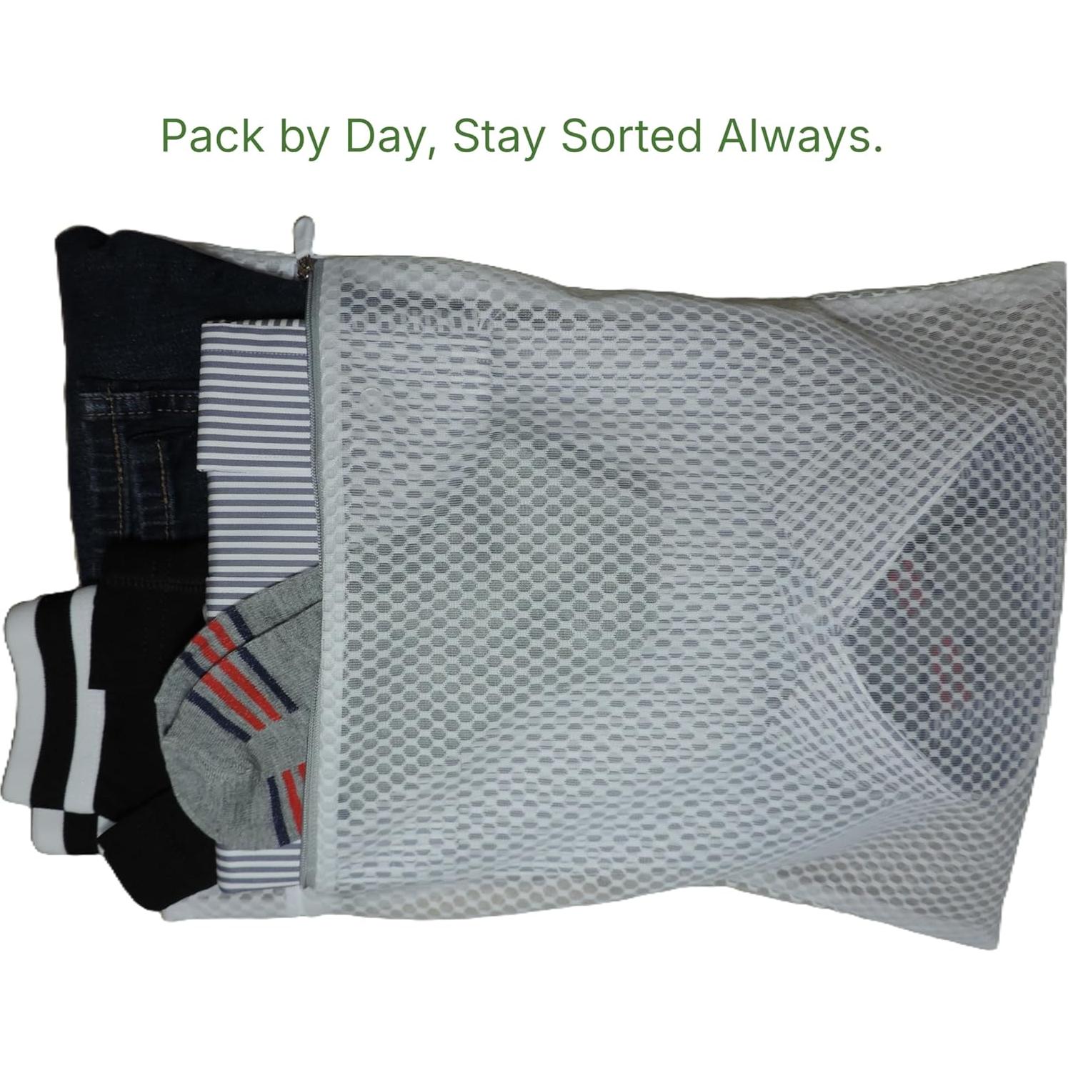 Bolsas de Lavandería GEMLI Malla Panal - Paquete de 3 Medianas