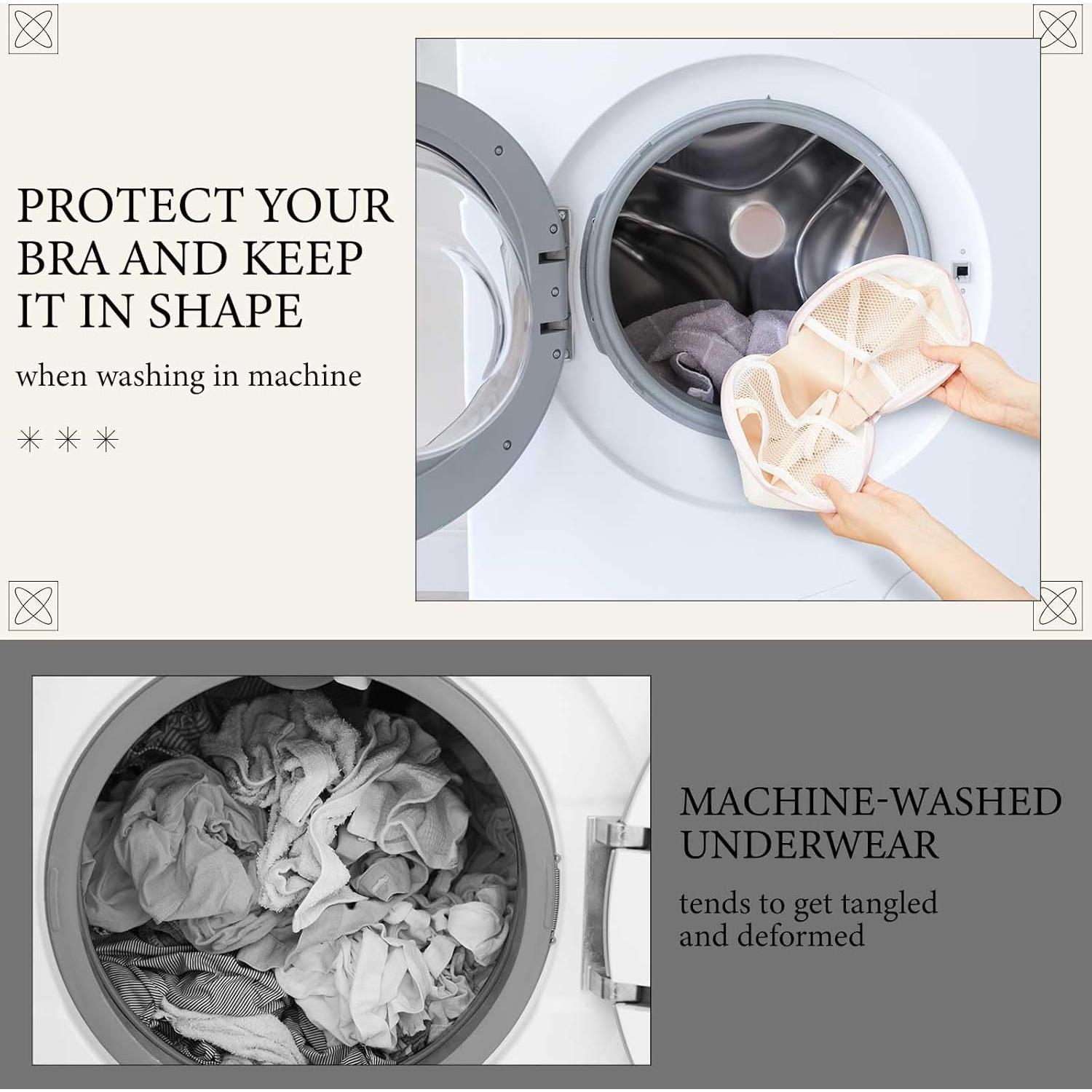 Bolsas de Lavado para Sujetadores SATINIOR 6 Piezas Malla