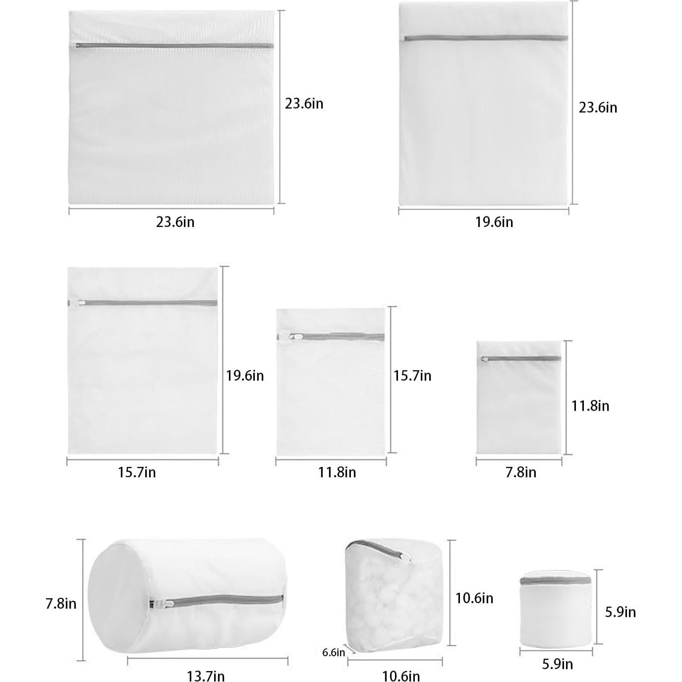 8 Bolsas de Lavandería de Malla NarangOrnt para Delicados