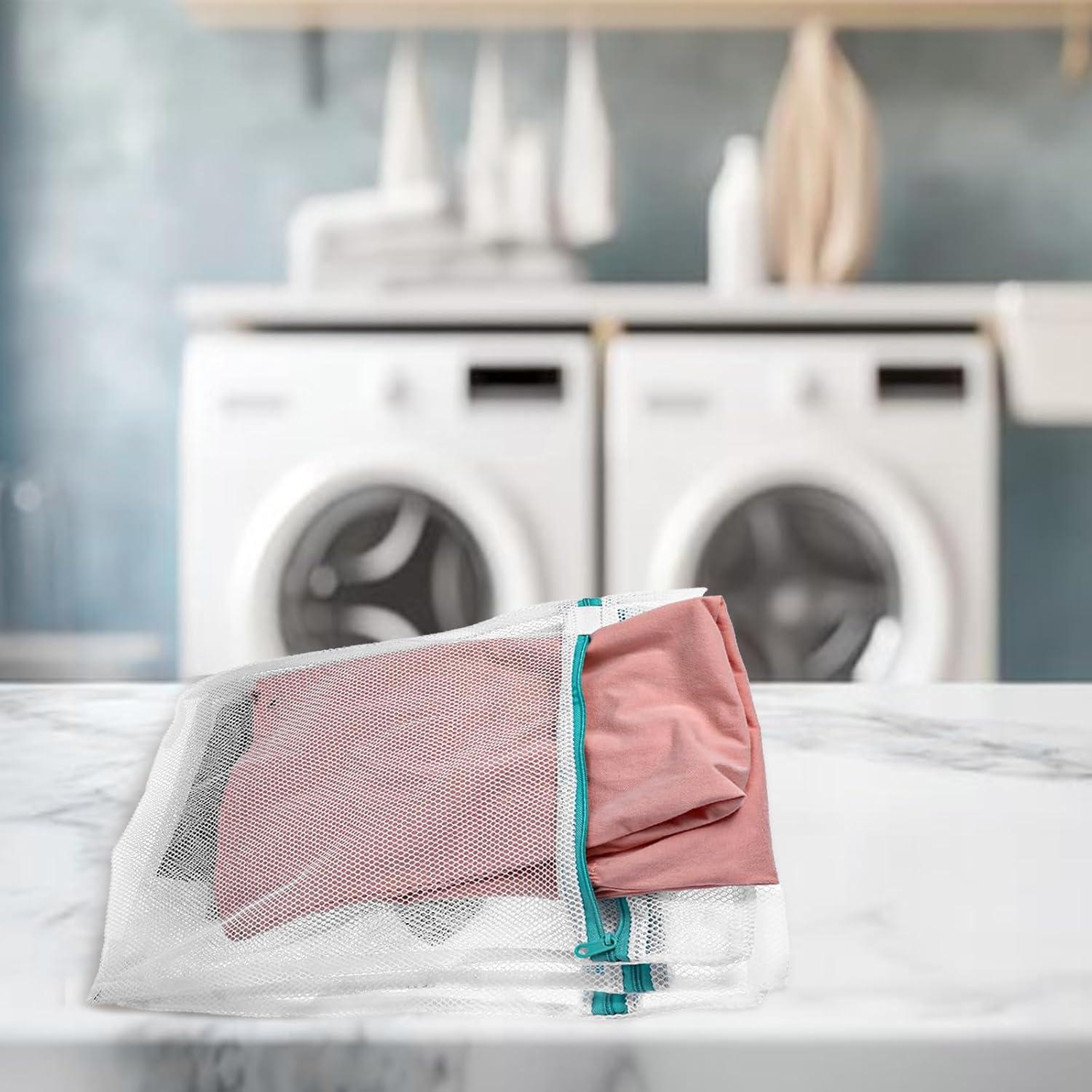 3 Bolsas de Malla para Lavandería Tweruna 30x40 cm Cremallera