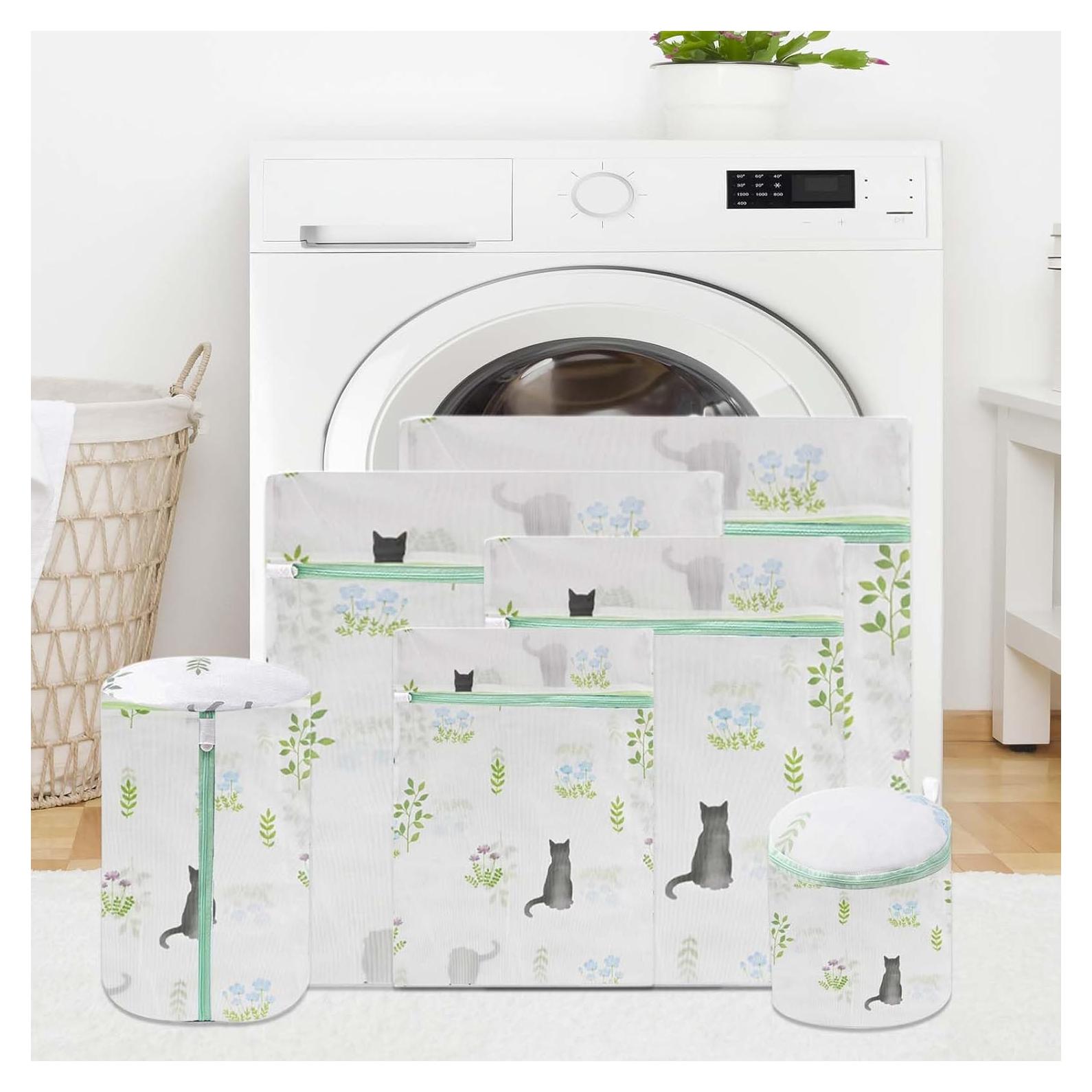 Juego de 6 bolsas de lavandería de malla GRSECPO - XL/L/M/S/Cilíndrica/Bra