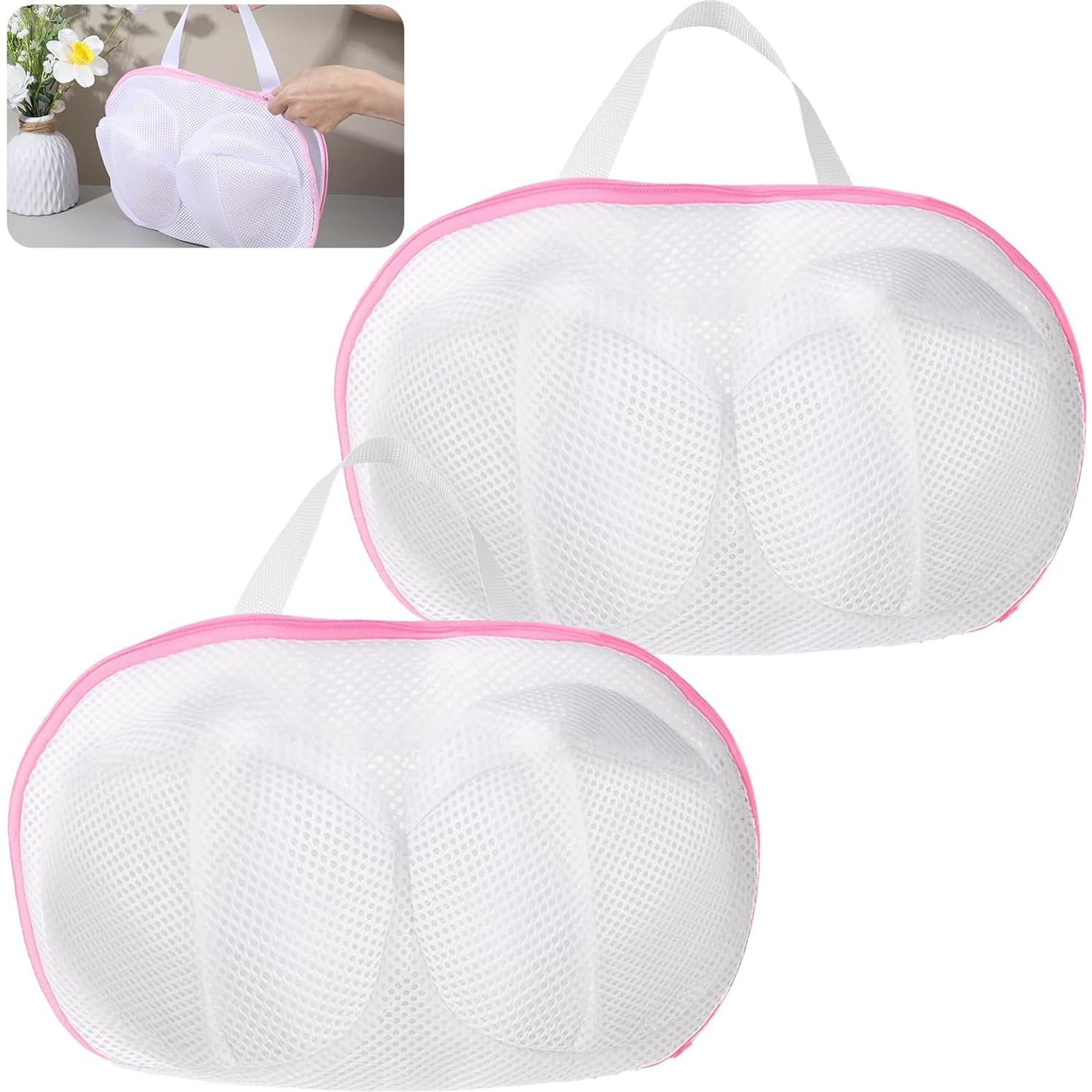 Paquete de 2 Bolsas de Lavado Ptwola para Sujetadores 38x26cm