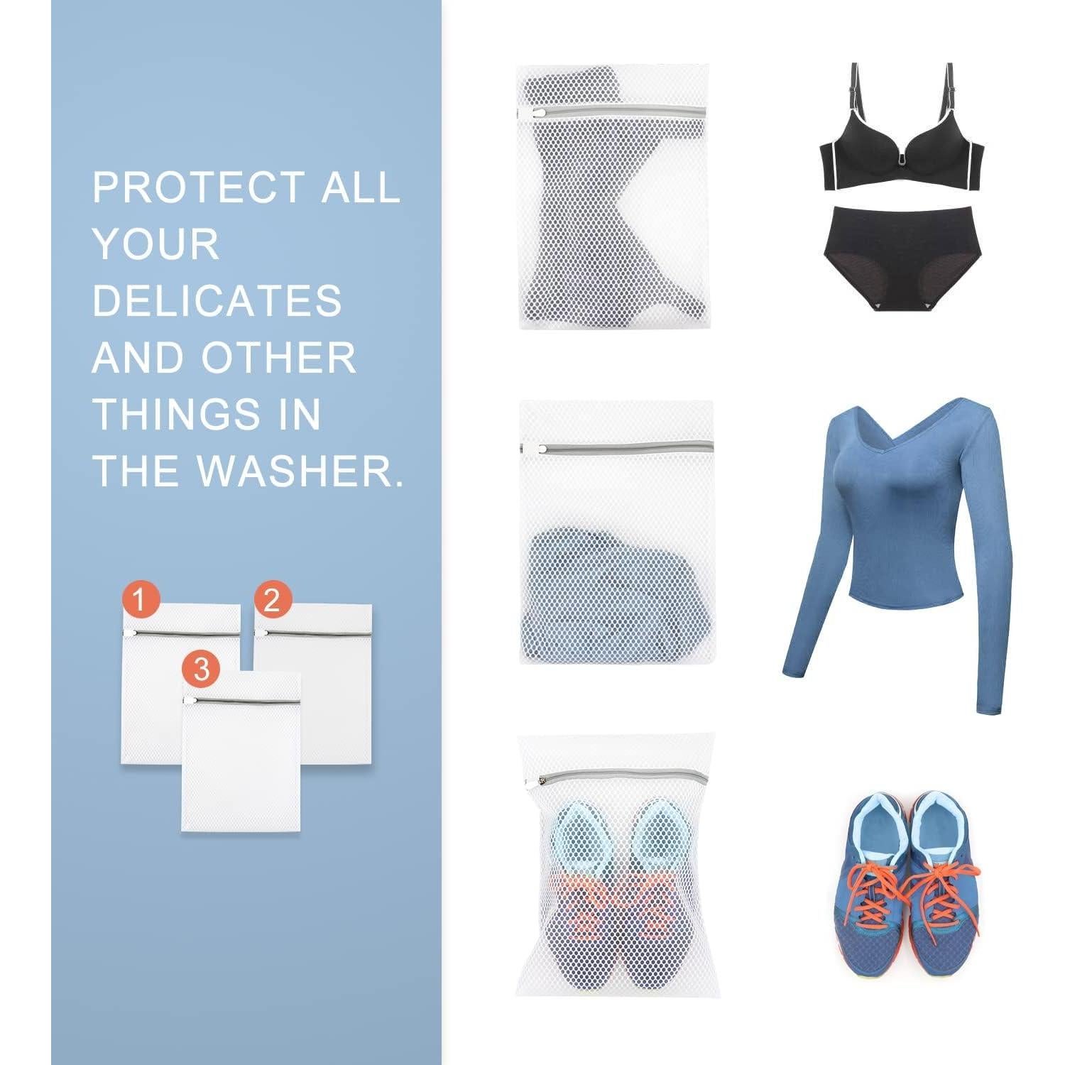 Bolsa de Lavandería de Malla Genérica 3 Pcs 30x40 cm