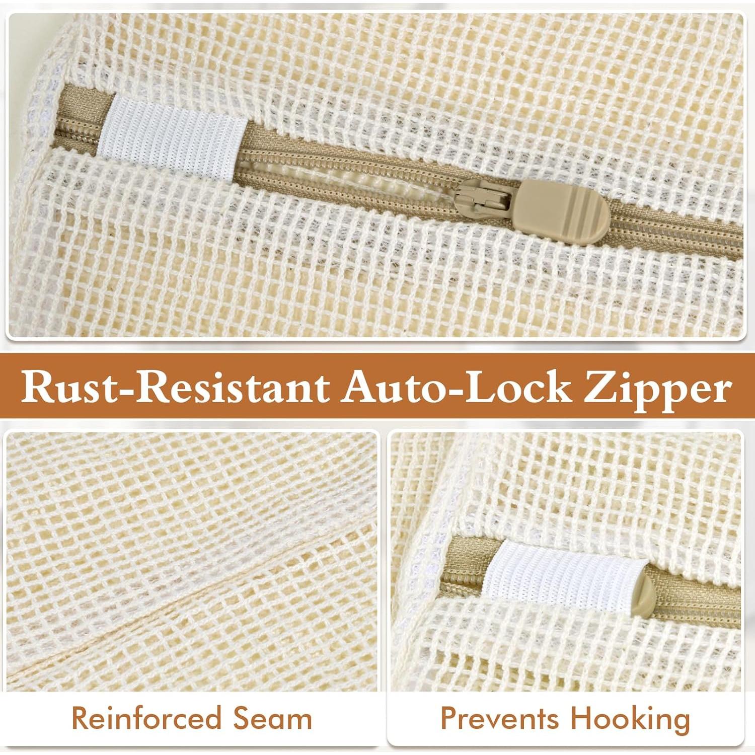 Bolsas de Lavandería de Malla Algodón KWULP 30x40 cm 3-Pack