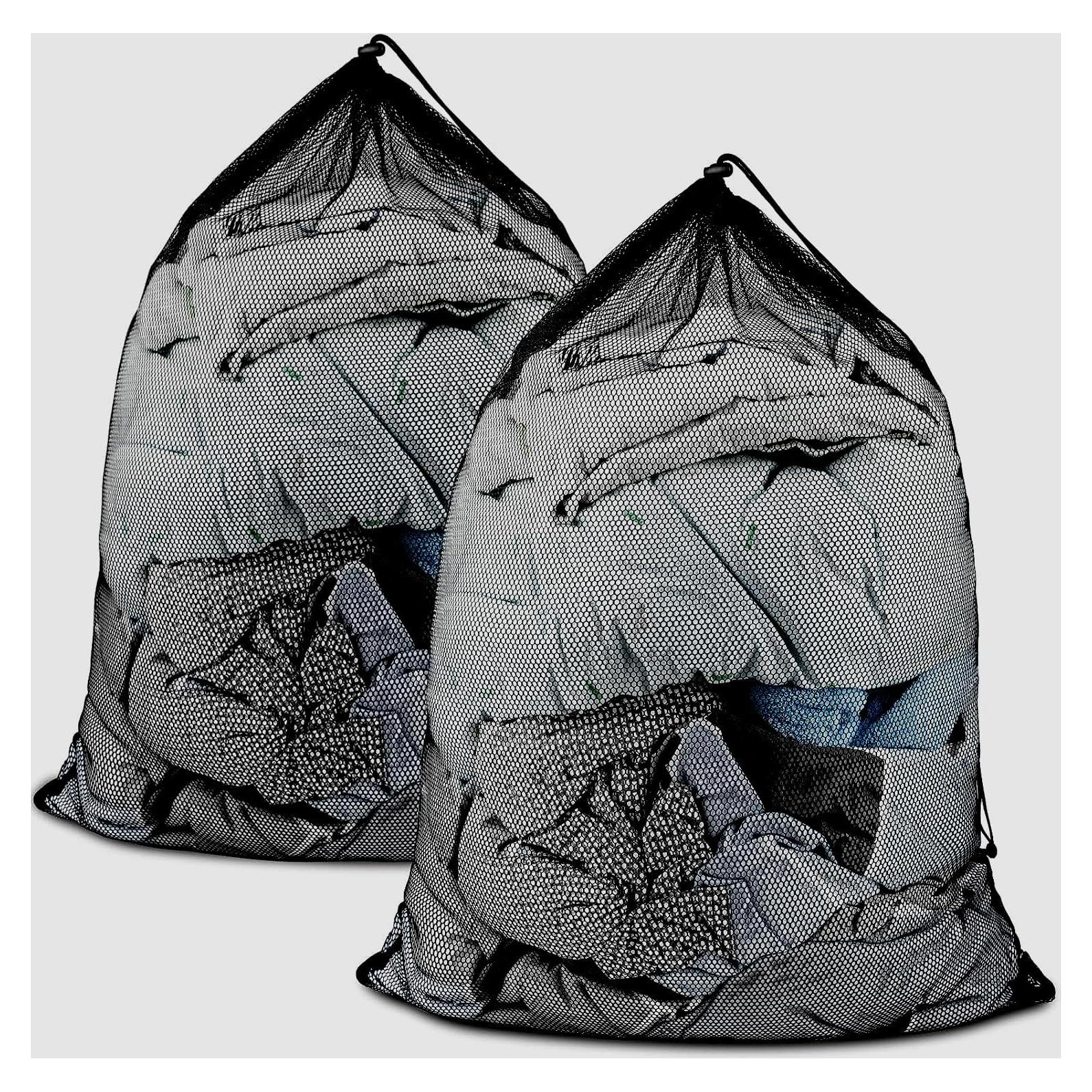 Paquete de 2 Bolsas de Lavandería de Malla ZHEWTOEN 61x91 cm