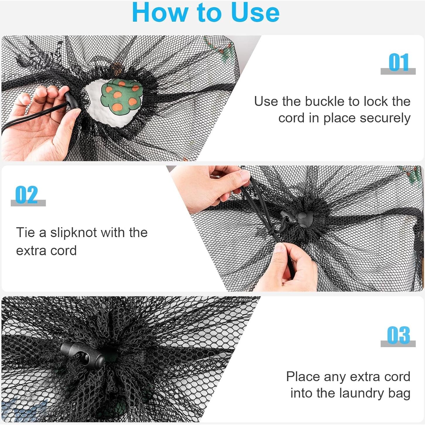 Paquete de 2 Bolsas de Lavandería de Malla ZHEWTOEN 61x91 cm