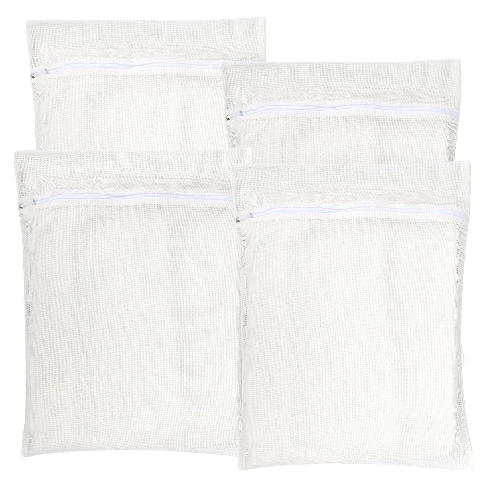 Juego de 4 Bolsas de Lavandería Algodón Orgánico Grande NAHADS