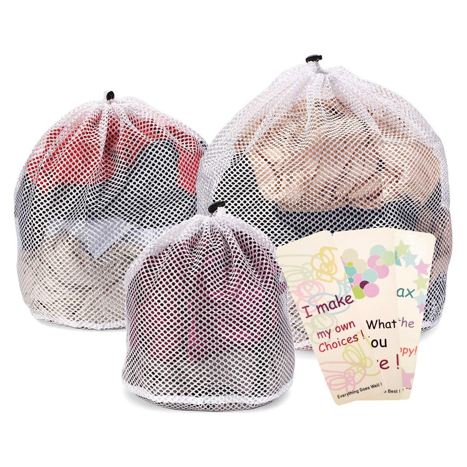 Juego de 3 bolsas de lavado LKERLAN para prendas delicadas