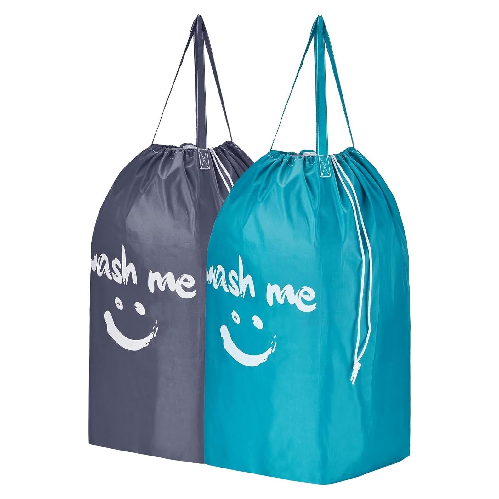 Bolsa de Lavandería HOMEST 2 Piezas Grande Azul y Gris