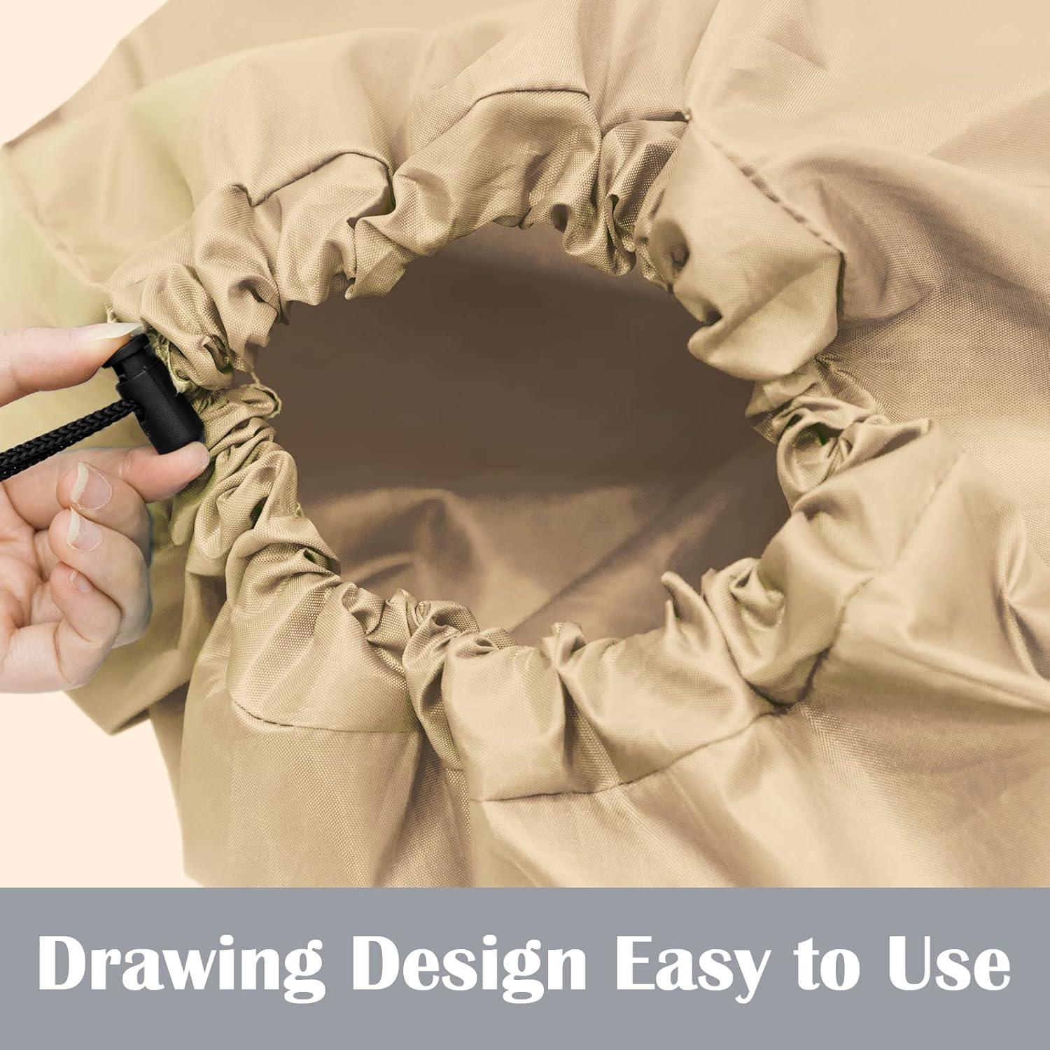 Bolsa de Lavandería XL Fiodrimy Caqui y Gris 61x91 cm 2 Unidades