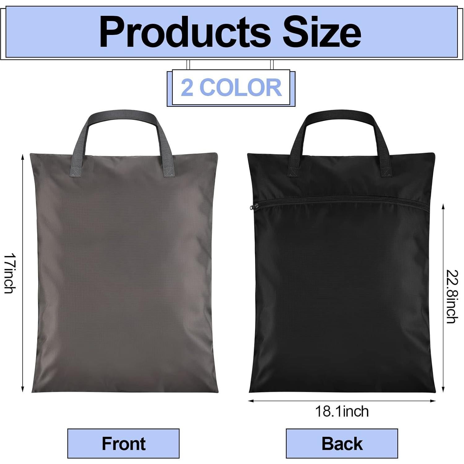 Oudain 2 Pcs Bolsa de Lavandería Impermeable 58L con Asa