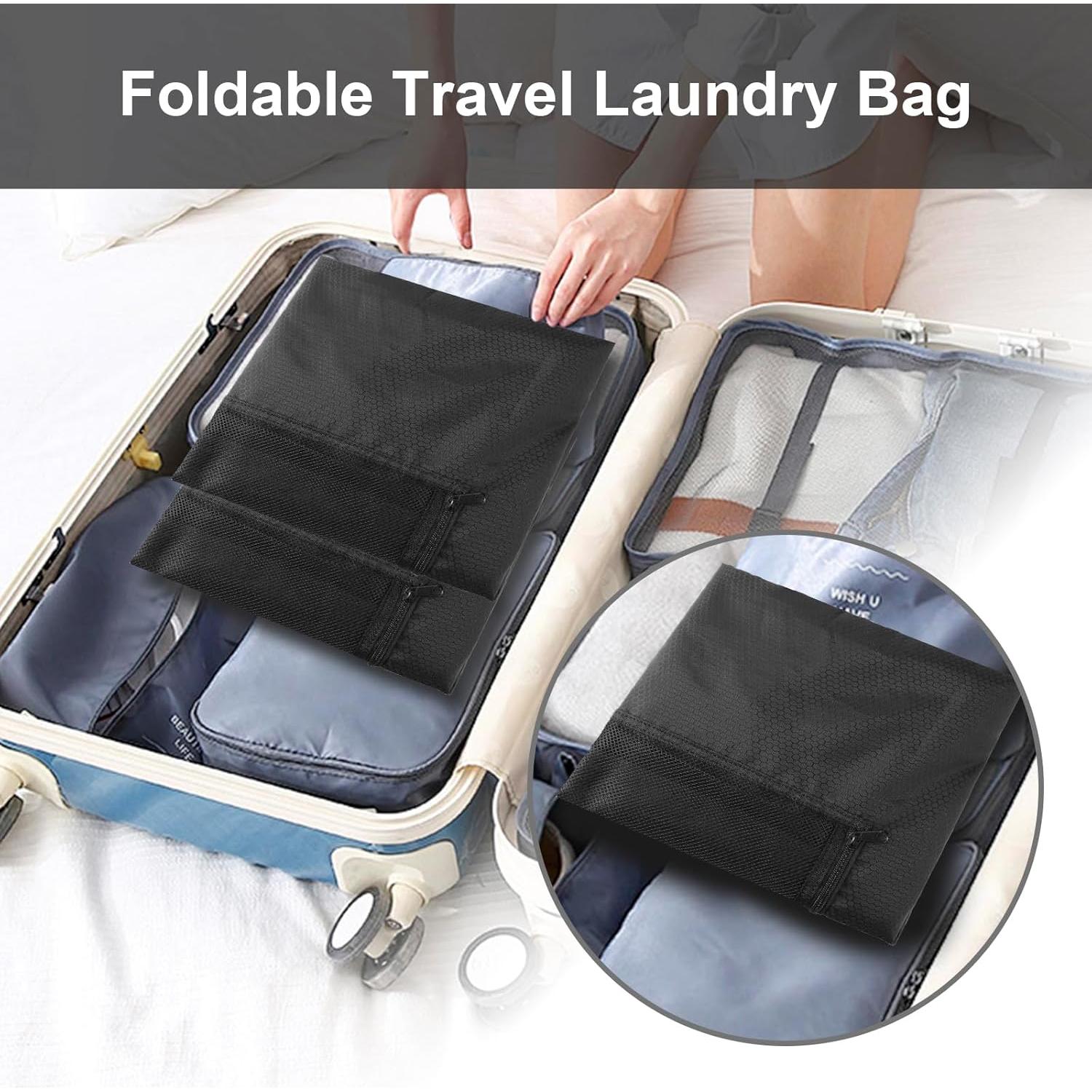 Mochila de Lavandería Femuar Negra 74 cm Resistente a Desgarros